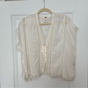Free People Marigold Shine Lace Top